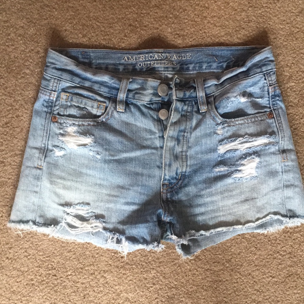 American Eagle Distressed Denim Shorts